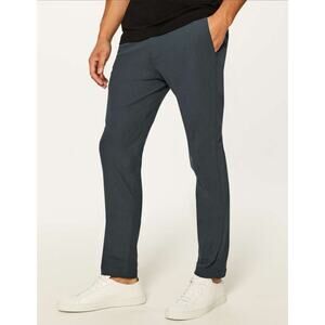Lululemon Commission Pant Slim Mens Size 34X31 Warpstreme Gray Blue M5439S